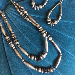 Vintage Native American Hematite necklace set